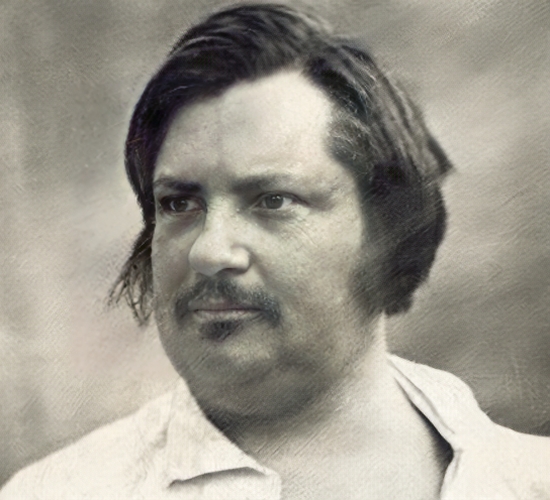 Honoré de Balzac portréja