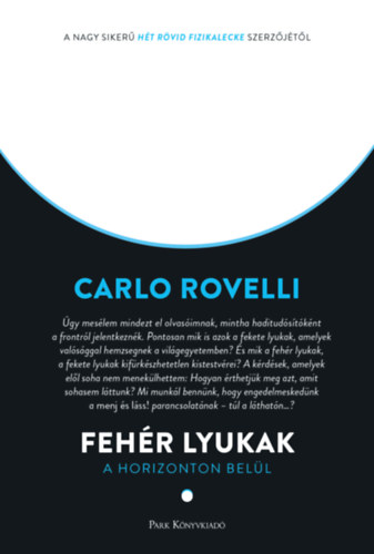 Fehér lyukak – Carlo Rovelli borító