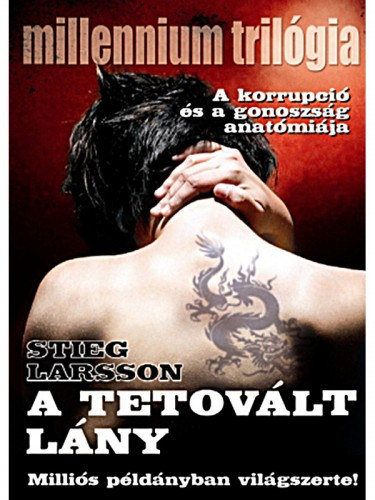 A tetovált lány – Stieg Larsson borító