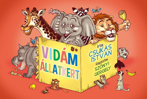 Vidám állatkert – Csukás István borító