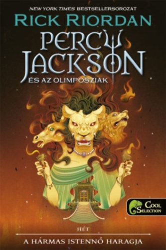A hármas istennő haragja – Rick Riordan borító