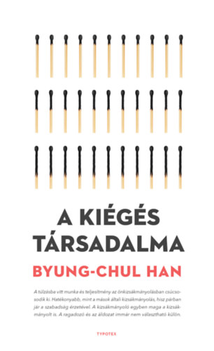 A kiégés társadalma – Byung-Chul Han borító