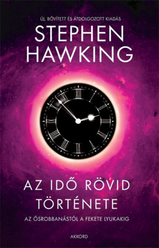 Az idő rövid története – Stephen Hawking borító