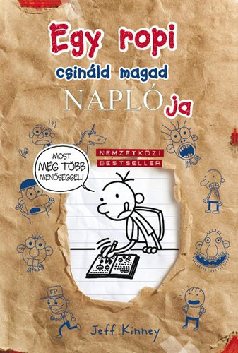 Egy ropi csináld magad naplója – Jeff Kinney borító