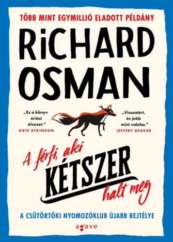 A férfi, aki kétszer halt meg – Richard Osman borító