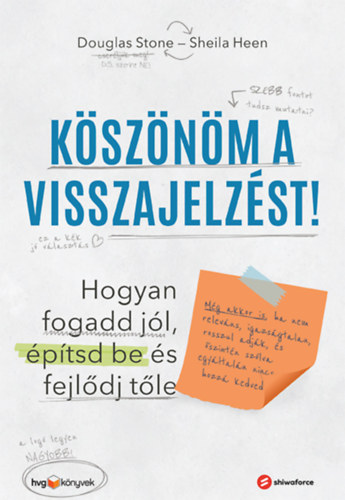 Köszönöm a visszajelzést – Sheila Heen borító