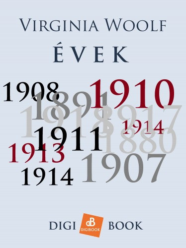 Az évek – Virginia Woolf borító