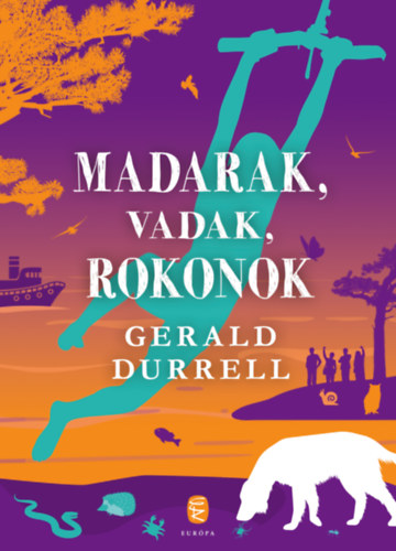 Madarak, vadak, rokonok – Gerald Durrell borító