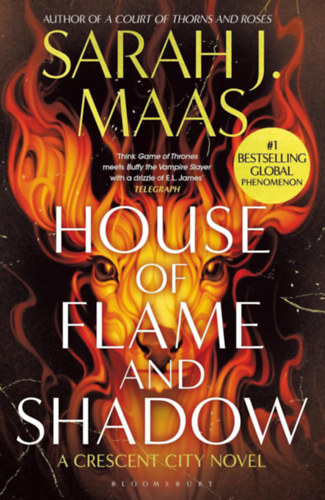 Láng és árny háza – Sarah J. Maas borító