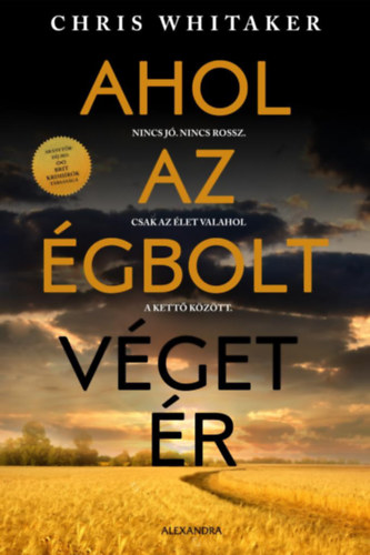 Ahol az égbolt véget ér – Chris Whitaker borító