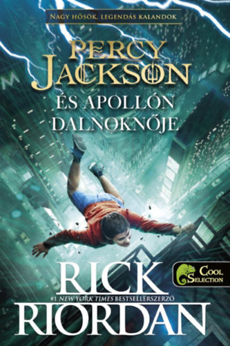 Percy Jackson és Apollón dalnoknője – Rick Riordan borító