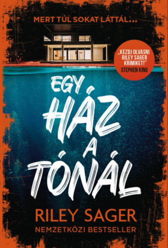 Egy ház a tónál – Riley Sager borító
