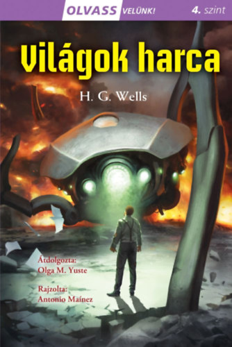 Olvass velünk! (4) - Világok harca – H. G. Wells borító