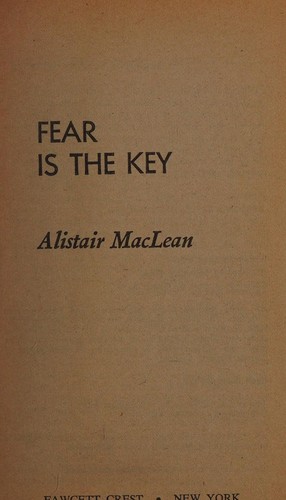 A kulcsszó: rettegés – Alistair MacLean borító