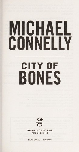 Csontok városa – Michael Connelly borító