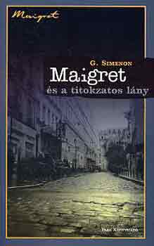 Maigret és a titokzatos lány – Georges Simenon borító