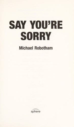Mondj igazat – Michael Robotham borító