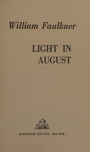 Megszületik augusztusban – William Faulkner borító