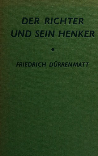 A bíró és a hóhér – Friedrich Dürrenmatt borító