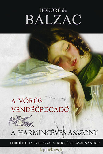 A vörös vendégfogadó – Honoré de Balzac borító