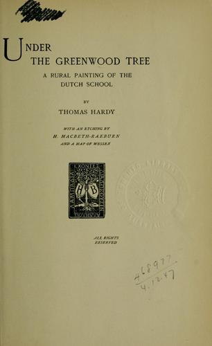A zöldellő fa alatt – Thomas Hardy borító