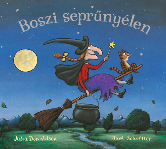 Boszi seprűnyélen – Julia Donaldson borító