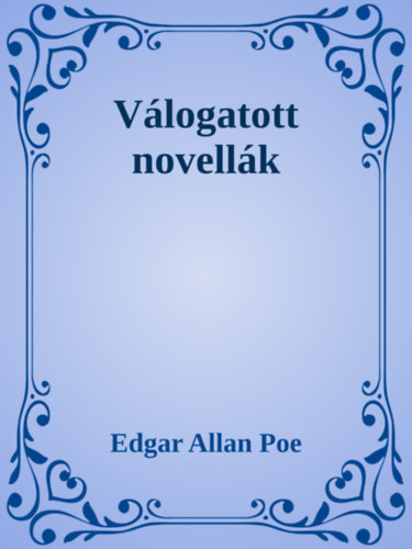 Válogatott novellák és írások – Edgar Allan Poe borító
