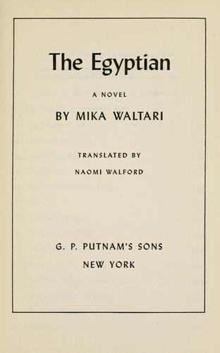 Szinuhe – Mika Waltari borító