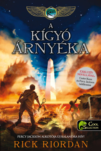 A kígyó árnyéka – Rick Riordan borító