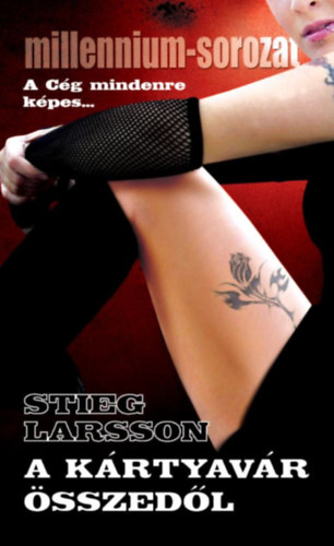 A kártyavár összedől – Stieg Larsson borító