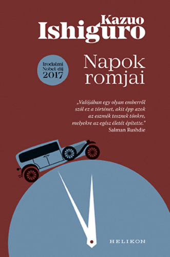 Napok romjai – Kazuo Ishiguro borító